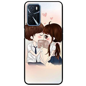 Ốp lưng dành cho Oppo A16 mẫu Anime Học Sinh Hôn