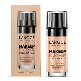 KEM NỀN CHE KHUYẾT ĐIỂM + HÌNH XĂM, KIỀM DẦU DƯỠNG ẨM DA (SIÊU MỊN) 30ml LANGCE