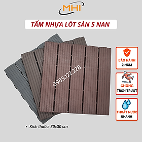 Mua Tấm nhựa lót sàn MHI cao 2 cm  chuyên dụng cho ban công  bể bơi sân vườn PP - kích thước 30 cm x 30 cm x 2 cm