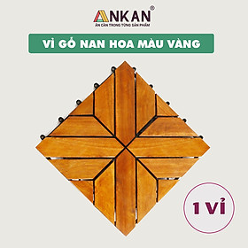 Mua Vỉ Gỗ Lót Sàn Ban Công Màu Vàng Loại Đặc Biệt Dùng Để Trang Trí Ban Công Chung Cư  Quán Coffee  Nhà Hàng Tạo Cho Không Gian Sạch Sẽ Và Đẵng Cấp (1 Vỉ)