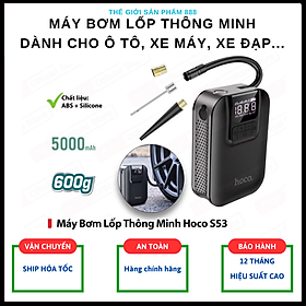 Máy Bơm lốp xe ô tô, xe máy, xe đạp,... đa năng thông minh tiện lợi Cao Cấp OLAPLE 2 Trong 1 S53 - Hàng Nhập Khẩu