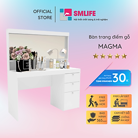 Mua Bàn phấn cá nhân bàn trang điểm bằng gỗ SMLIFE Magma