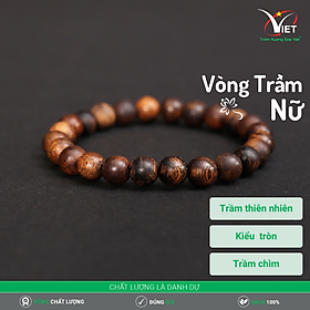 Vòng Đeo Tay Trầm Hương Thiên Nhiên Dành Cho Nữ - Trầm Chìm - Hiếm Gặp