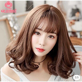 Tóc nguyên đầu cao cấp mẫu 1804- tặng lưới chùm tóc- hình thật