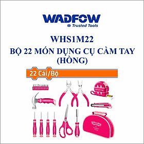 BỘ 22 MÓN DỤNG CỤ CẦM TAY (HỒNG) WADFOW WHS1M22 - HÀNG CHÍNH HÃNG
