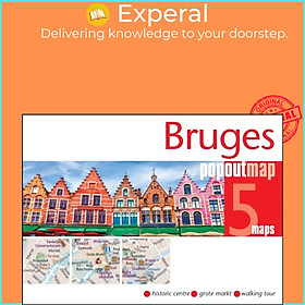 Sách - Bruges PopOut Map - Pocket size, pop-up map of Bruges by  (UK edition, paperback)