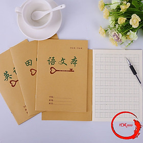 Hình ảnh Combo 10 quyển vở luyện viết tiếng Trung Nhật Hàn giấy đẹp in 2 mặt