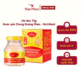 Nước Yến Sào Nguyên Chất Chưng Đường Phèn NutriNest Hữu Cơ Lành Mạnh - Hũ 72g