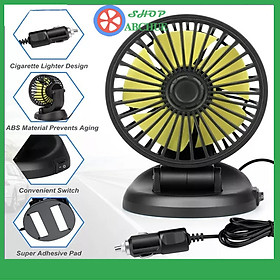 Quạt Làm Mát Không Khí Mini Tốc Độ 12 / 24V Có Thể Điều Chỉnh Cho Xe Hơi