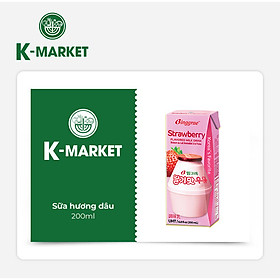 K-Market - Sữa Hương Dâu (200ml)