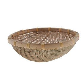 Handmade Bamboo Weaved Basket Stackable Handicrafts