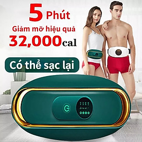 Đai rung massage bụng MX8, Máy massage rung nóng giảm kg mỡ bụng toàn thân hàng cao câp