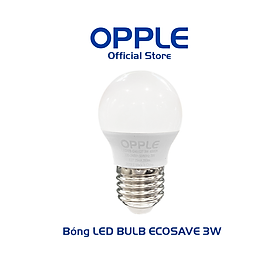 Bóng Đèn OPPLE LED Bulb Eco Save G45 E27 3W Ánh Sáng Trắng 6500K - Sáng Hơn Theo Cách Tiết Kiệm Hơn