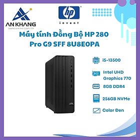 Máy Tính Để Bàn HP 280 Pro G9 SFF 8U8E0PA ( i5-13500/ 8GB / 256GB / Intel Graphics /Wlan ac+BT /USB Keyboard & Mouse/ Win11 Home) - Hàng Chính Hãng - Bảo Hành 12T