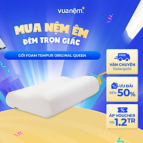 Mua Gối Foam cao cấp Tempur Original Queen 31x61cm hỗ trợ cột sống  chống đau vai gáy  giảm ngáy hiệu quả - Công Nghệ Nasa
