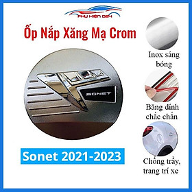 Ốp nắp xăng Sonet 2021-2022-2023 mạ crom bảo vệ chống trầy trang trí ô tô