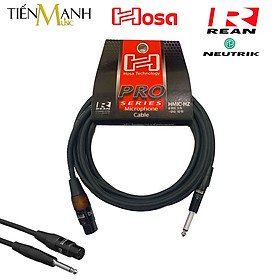 Mua Dây Cáp Micro Hosa Hát Karaoke Pro Rean by Neutrik XLR Canon Cái sang 6ly TS Mono Dài 3m  7.5m HMIC-010HZ  HMIC-025HZ Cable XLR3F to 1/4 in Hàng Chính Hãng