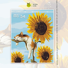 Mua Tranh sơn dầu số hóa tự tô màu Hoa Hướng Dương (có khung 40x50cm)