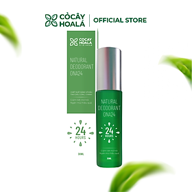 Xịt khử mùi cơ thể COCAYHOALA chiết xuất thảo dược, giảm mồ hôi lên đến 24h