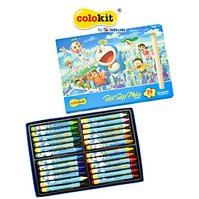 Sáp 24 màu Thiên Long Colokit Doraemon CR-C06/DO - Tiêu chuẩn Mỹ - Phiên bản Nobita's Little Star Wars 2022