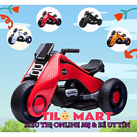 Xe máy điện trẻ em, xe moto điện cho bé TILO KIDS TLK-8888 kích thước lớn 2 động cơ, bình điện 12V có kết nối Bluetooth