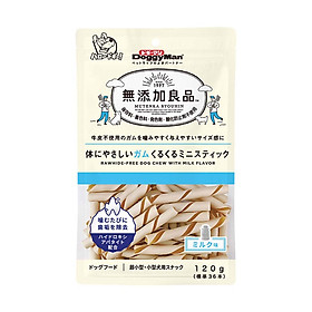 Que gặm hương sữa mini không chất bảo quản - DoggyMan 36 que ( 120gr ) - Set 6 Túi - thương hiệu số 1 Nhật Bản