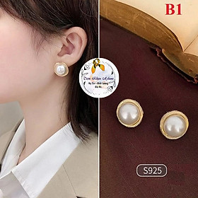 Bông tai nữ chuôi bạc 925 Milana thời trang phong cách Hàn Quốc phụ kiện trang sức dễ thương