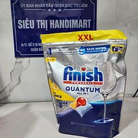 Túi 36 viên rửa chén Finish Quantum Max Dishwasher Tablets Lemon Sparkle QT09446 - hương chanh