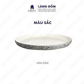 Đĩa gốm sứ cao cấp đựng bánh kẹo kiểu trơn - Gốm sứ Bát Tràng