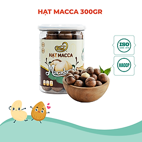 [Tặng Kèm Lưỡi Khui] Hạt Macca Úc Nứt Vỏ Nhập Khẩu - Hũ Nắp Nhôm 300g - Hạt Dinh Dưỡng Cao Cấp FAMINUTS