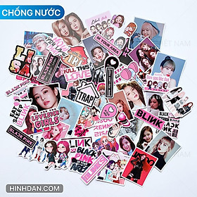 Hình ảnh Sticker BLACK PINK - Dán Trang Trí - Chất Liệu PVC Cán Màng Chất Lượng Cao Chống Nước, Chống Nắng, Không Bong Tróc Phai Màu