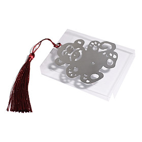 Bookmark Đánh Dấu Sách Kim Loại Kèm Dây Tua - Khỉ