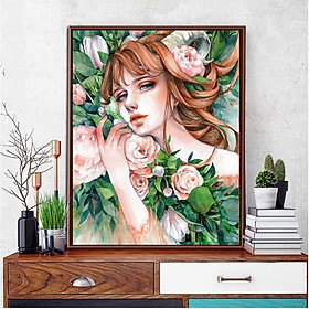 Mua Tranh sơn dầu số hoá tự tô đã căn sẵn khung 40x50 cm (painting by number) - kaleena