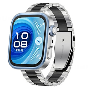 Dây Thép Hai Màu cho Huawei Watch Fit 3 / Huawei Watch Fit 4 / Huawei Watch Fit 4 Pro / Huawei Watch Fit 5 / Huawei Watch Fit 5 Pro - Hàng Chính Hãng