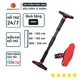 Xà Đơn Treo Tường Gắn Cửa Điều Chỉnh Độ Dài Linh Hoạt ,Mẫu Mới Chất Liệu Thép Không Gỉ Chịu Lực 150kg , Tay Cầm Bọc Đệm PVC Chống Trượt