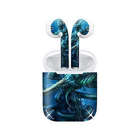 Mua Miếng dán skin chống bẩn cho tai nghe AirPods in hình Rồng Dragon - dra002 (bản không dây 1 và 2)