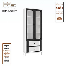 [Happy Home Furniture] TAKO, Tủ lưu trữ 2 cửa mở - chân sắt, 70cm x 30cm x 180cm ( DxRxC), TCM_142