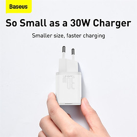 Củ Sạc Nhanh Baseus Super Si IC 30W EU - Hàng Chính Hãng