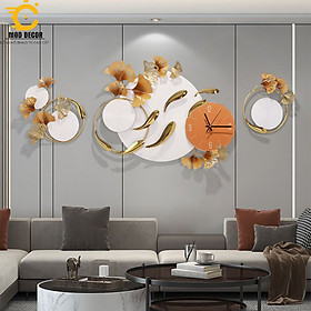 Đồng hồ treo tường trang trí decor đẹp - Mẫu đồng hồ Cá Vàng Tài Lộc Thịnh Vượng - MÃ 2456