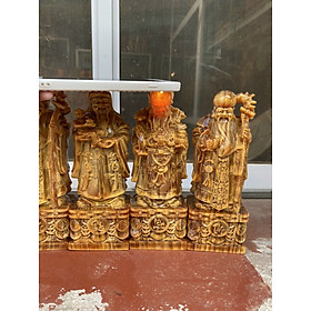 Mua Bộ tượng phật tam đa phúc lộc thọ bằng gỗ huyết long mọng dầu đẹp long lanh kt cao 20cm