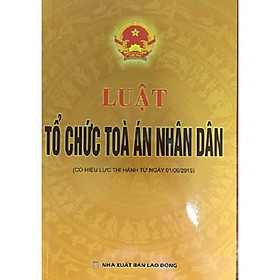 Sách - luật tổ chức tòa án nhân dân