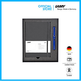 Hình ảnh Gift Set Lamy Notebook A5 Softcover Black + Lamy Safari Ocean Blue - GSNSa001