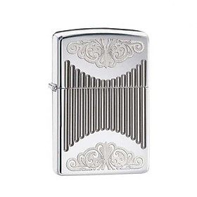 Bật Lửa Zippo Armor Deep Carved Design High Polish Chrome Chính Hãng Usa