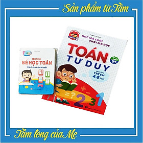 Combo Bộ Thẻ (Flashcard) Bé Học Toán Và Tư Duy Toán Học Cho Bé Từ 4 Đến 6 Tuổi Học Số Và Phép Tính