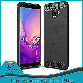 Ốp lưng cho Samsung J4 2018 Plus J6 J6 Plus J7 Pro J7 Plus J8 silicon mềm Carbon phay xước chống sốc