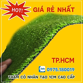 THẢM CỎ NHÂN TẠO SÂN VƯỜN 1CM GIÁ RẺ TPHCM CỎ NHÂN TẠO SG