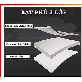 Bạt Trùm Che Phủ ô tô 3 lớp tráng Nhôm Chống Xước, Chống Nắng, Chống Mưa - Hàng loại dầy cao cấp