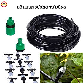 Hệ Thống Tưới Phun Sương Tự Động Làm Mát Căn Nhà Cây Cảnh -Bộ 10m dây 6mm và 12 béc phun