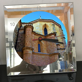 Mua Đồng hồ thủy tinh vuông 20x20 in hình Church - nhà thờ (106) . Đồng hồ thủy tinh để bàn trang trí đẹp chủ đề tôn giáo