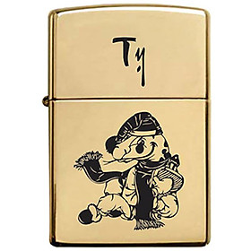 Bật Lửa Zippo 254B Khắc Hình Độc Đáo